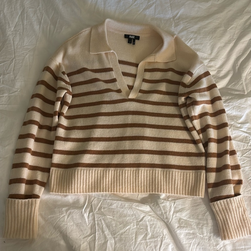 Paige Collar Sweater in small